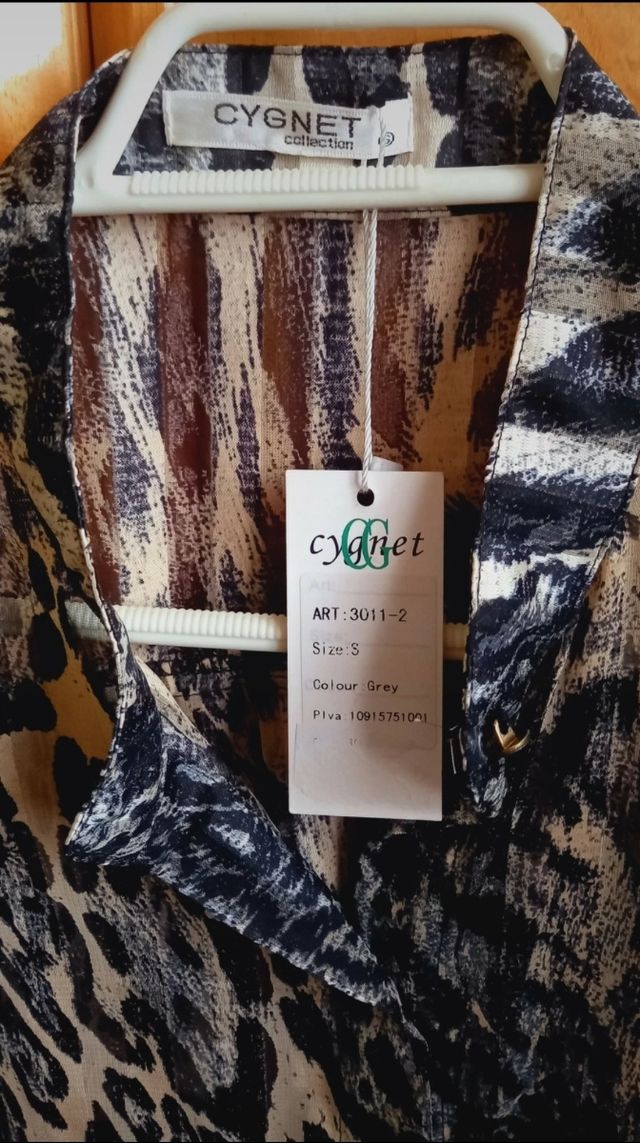 Camisa blusón, animal print