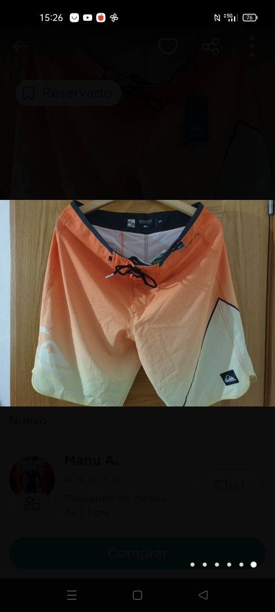 Bañador QuickSilver Talla34. Nuevo. A ESTRENAR