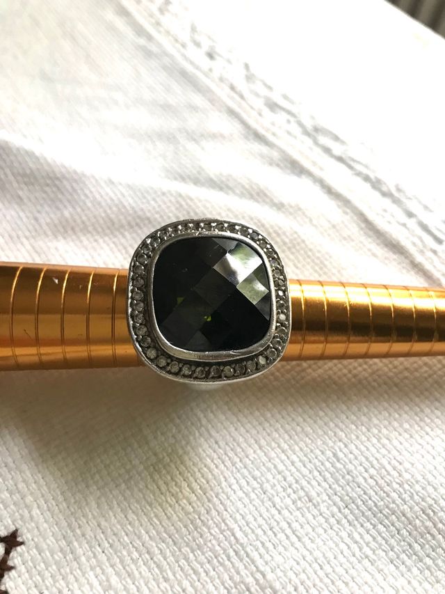 ANELLO GRANDE IN ARGENTO E PIETRA NATURALE