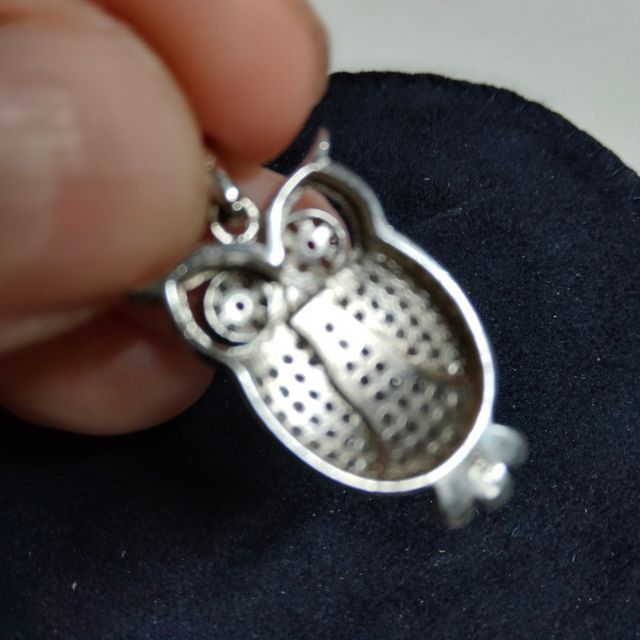 ciondolo in argento e brillantini