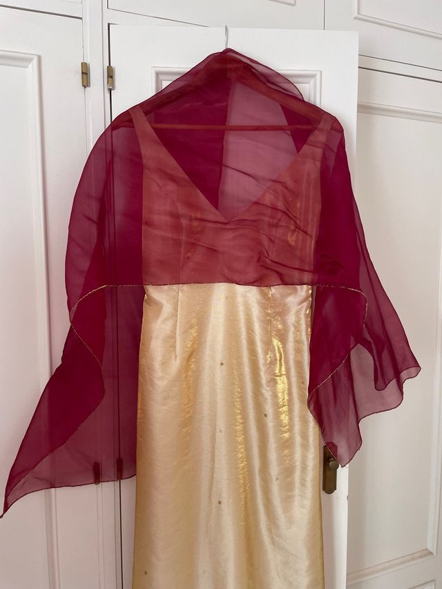 Abito da sera oro taglia M