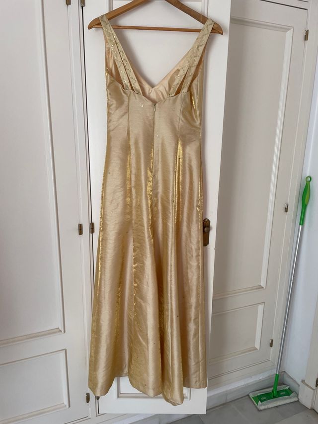 Abito da sera oro taglia M