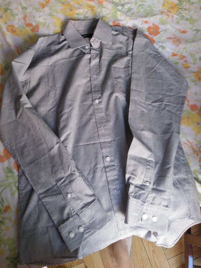 camisa manga larga con bolsillo