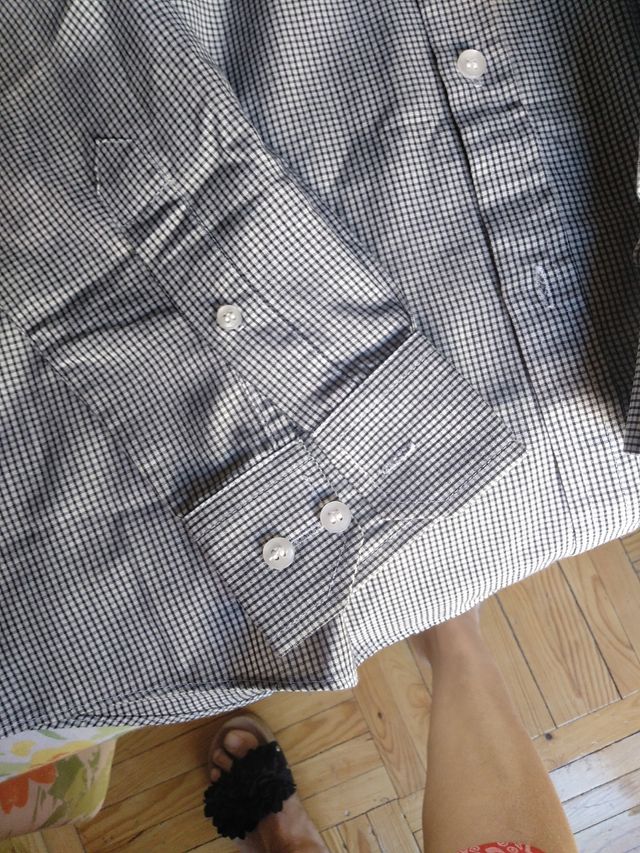 camisa manga larga con bolsillo