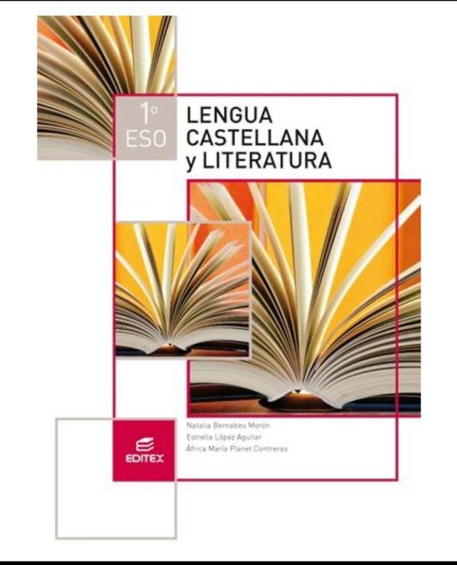 Lengua 1, de la Eso Editex( tres volumenes.