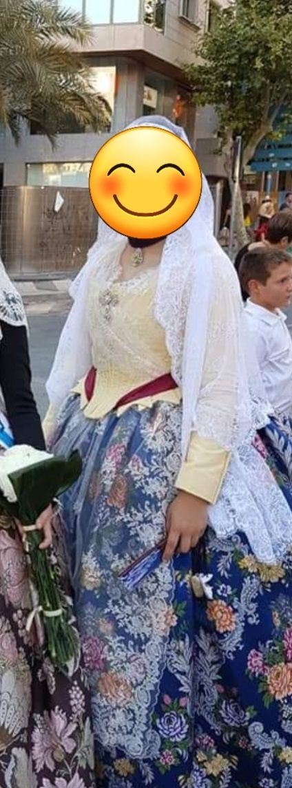 Corpiño alicantina s.xviii ,niña 13-16 años