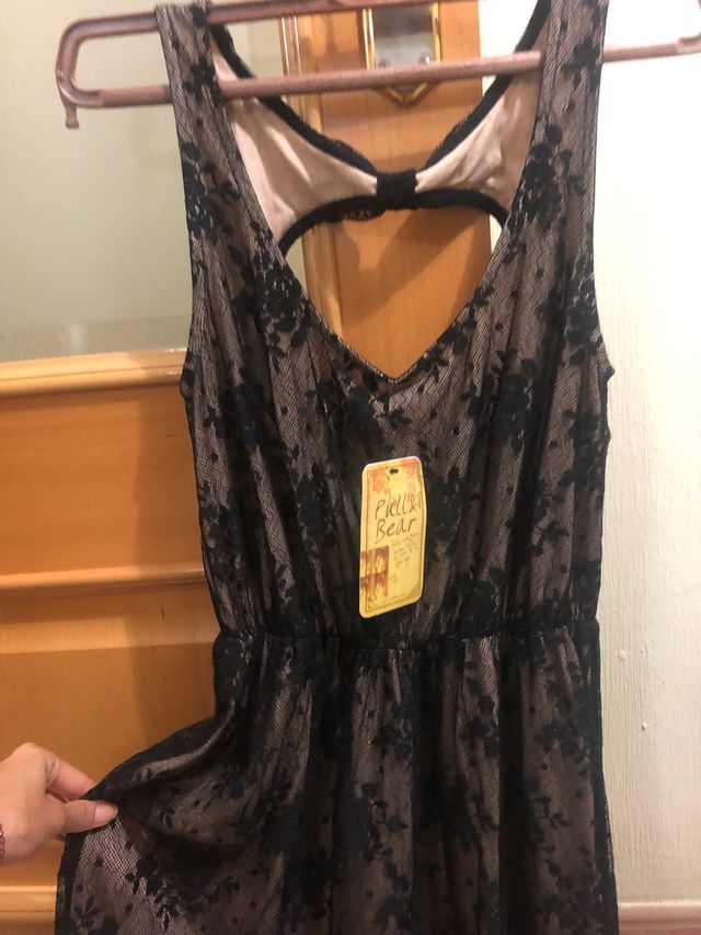 Vestido negro calado nuevo