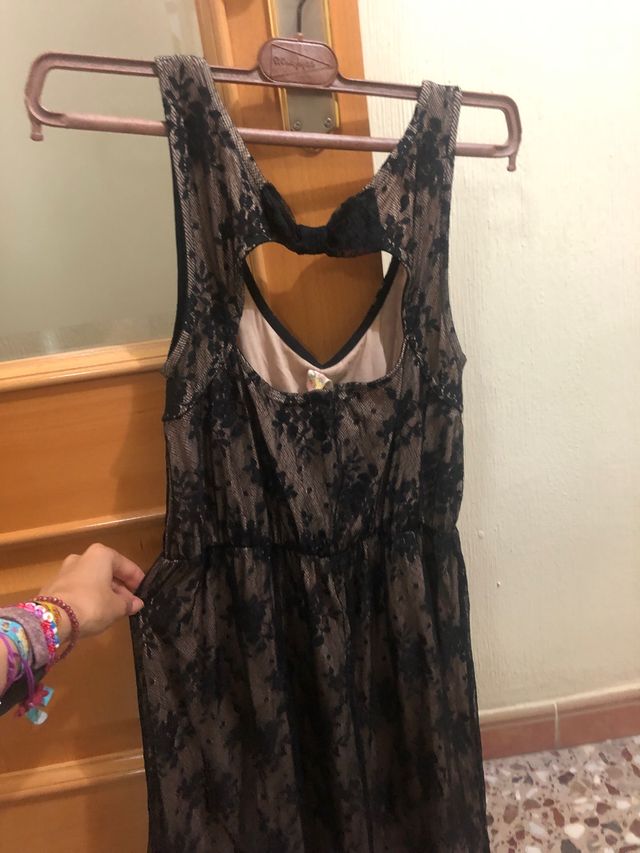 Vestido negro calado nuevo