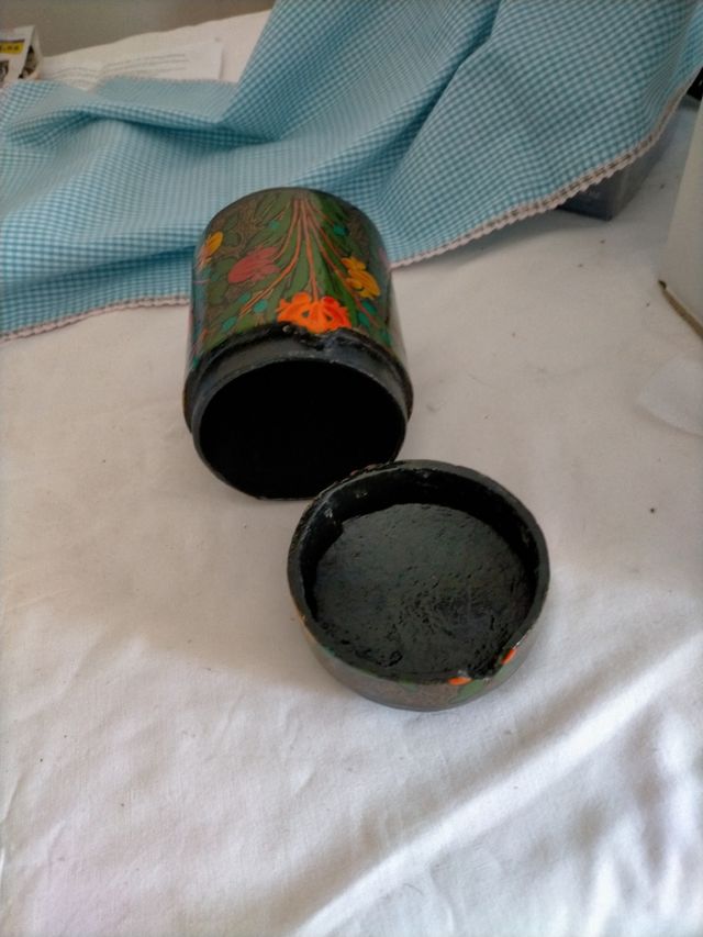 tarro decorado  colores muy bonitos