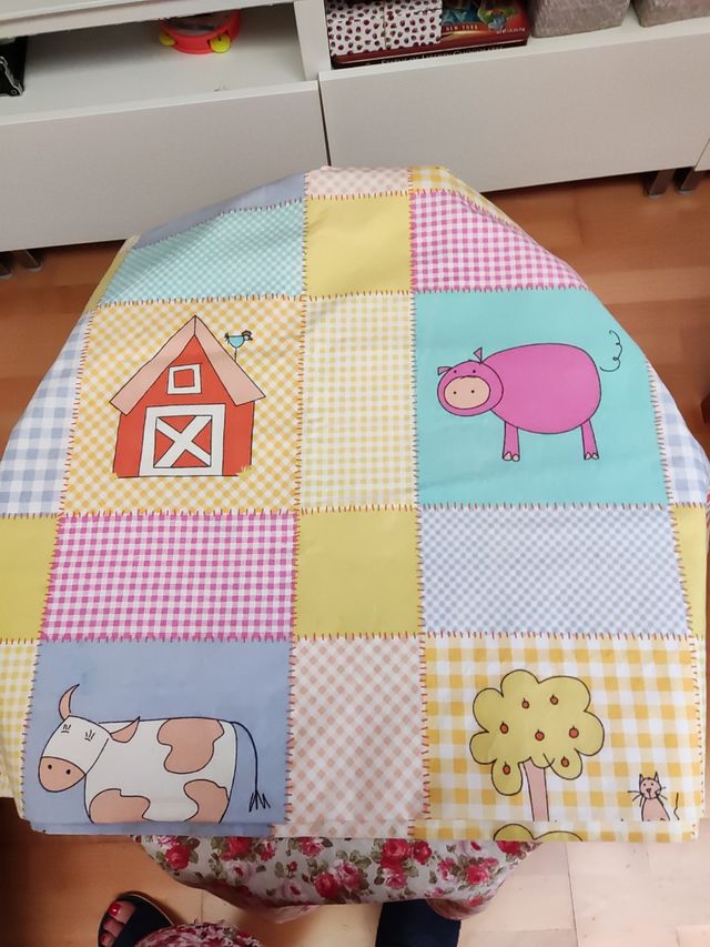 cortina infantil 135 cm ancho x 234 largo