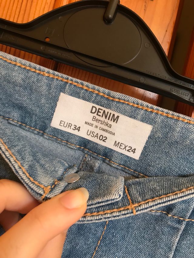 Shorts tejanos claros Bershka