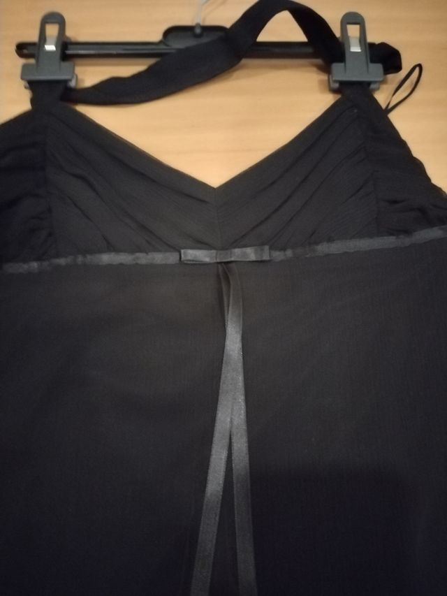 Vestido negro Zara rebajado