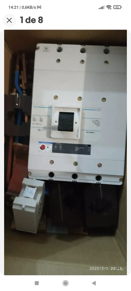 Hager Interruptor automático 4 polos h1250 4P4R, 5