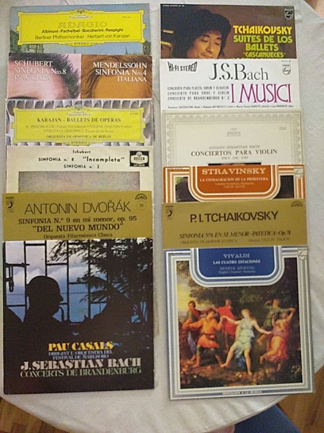 12 LPs de vinilo de música clásica