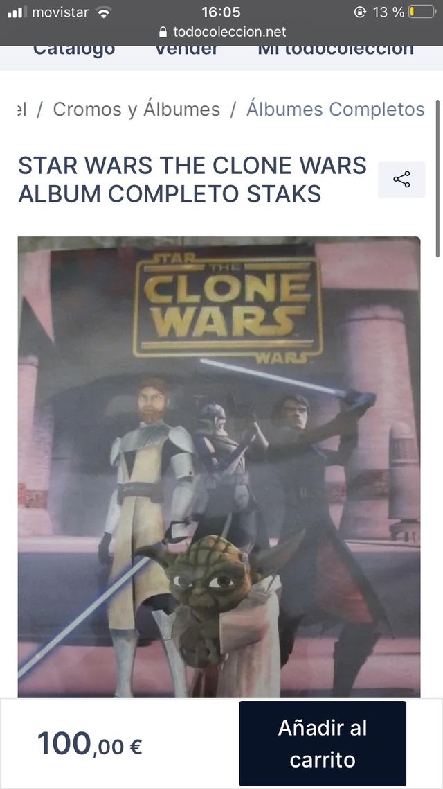 Álbum Star Wars clone wars