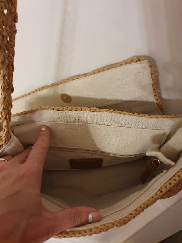 bolso bandolera rafia