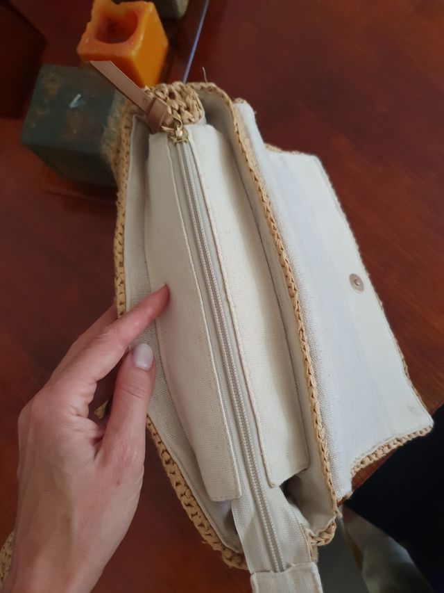 bolso bandolera rafia