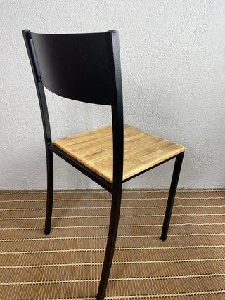 Sillas madera y hierro