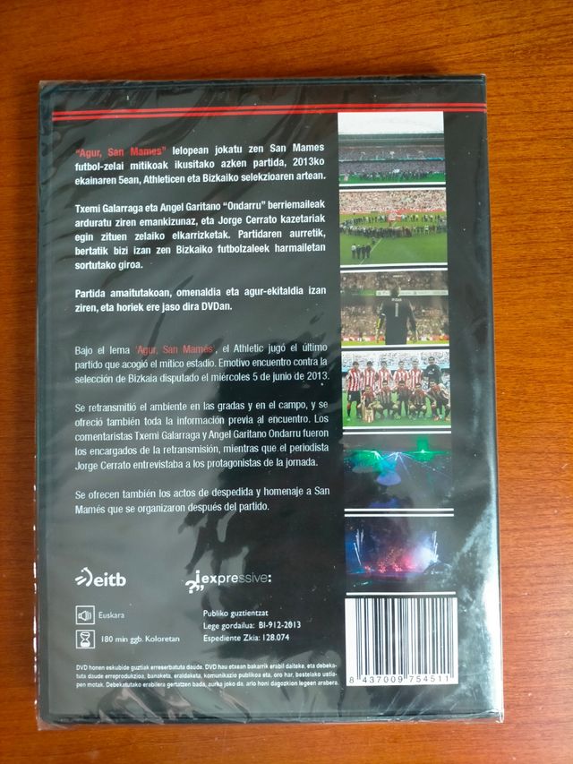 DVD AGUR SAN MAMES ATHLETIC CLUB PRECINTADO 