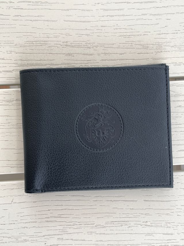 portafoglio uomo, NERO elegante, leggero, compatto