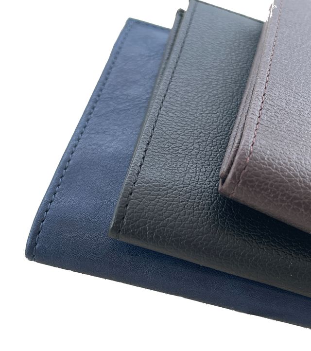 portafoglio uomo, NERO elegante, leggero, compatto