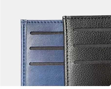 portafoglio uomo, NERO elegante, leggero, compatto