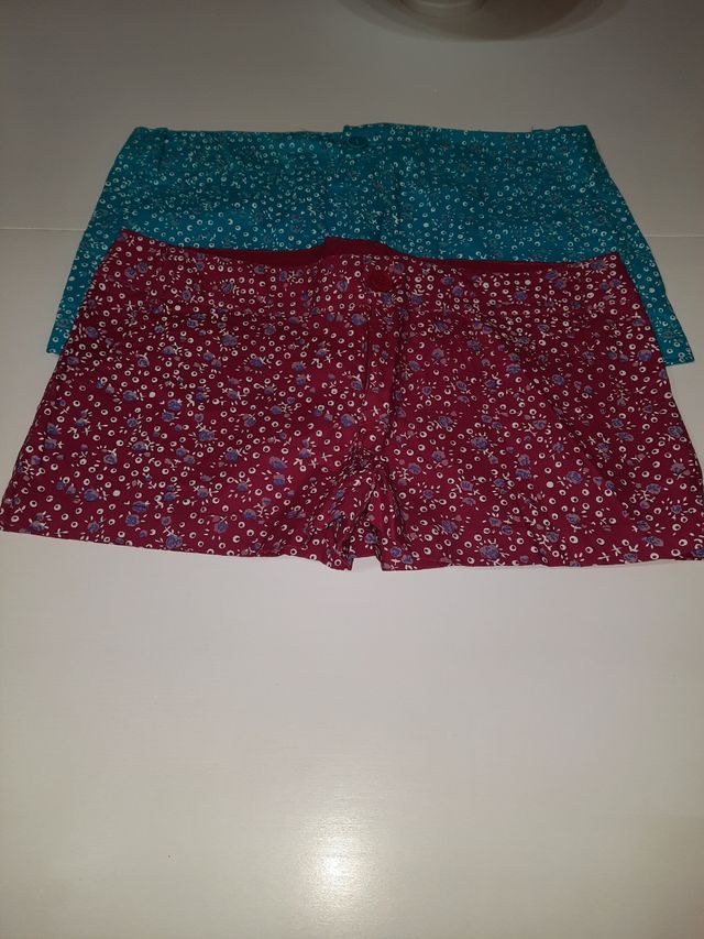 2 shorts con etiquetas, niña 16años (XS/S)