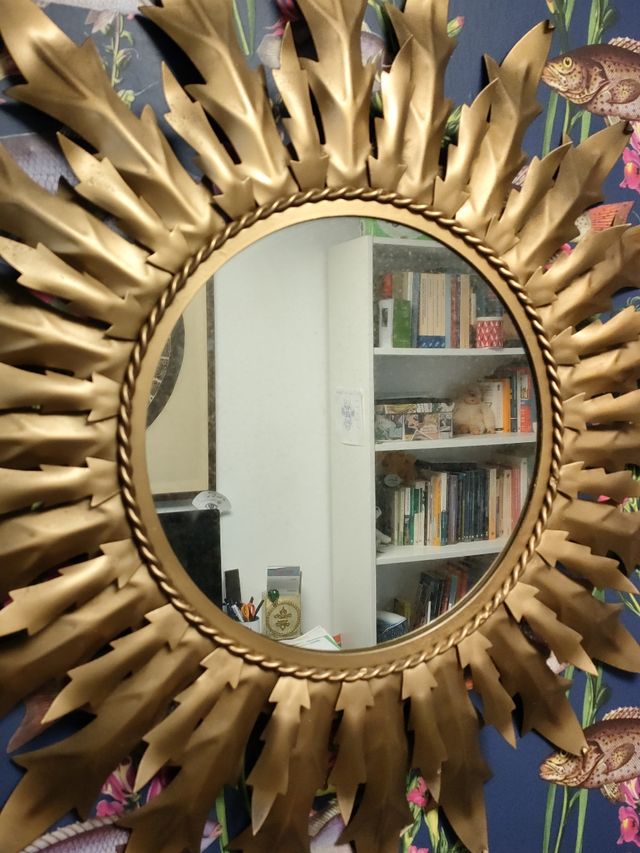 ESPEJO SOL DORADO VINTAGE 65 cm OFERTA
