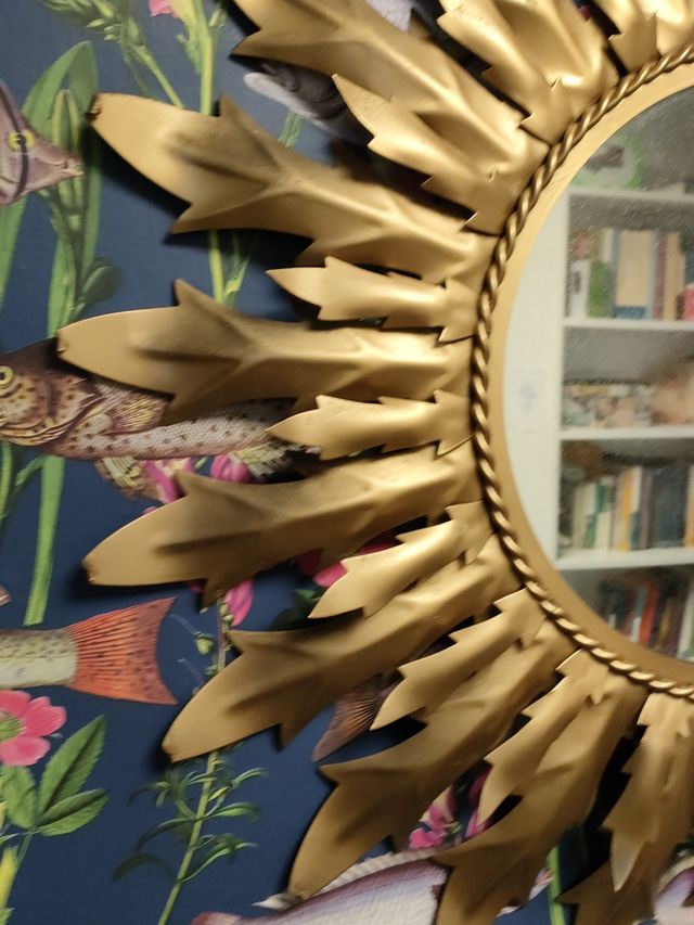ESPEJO SOL DORADO VINTAGE 65 cm OFERTA