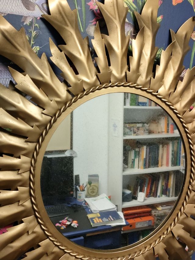 ESPEJO SOL DORADO VINTAGE 65 cm OFERTA