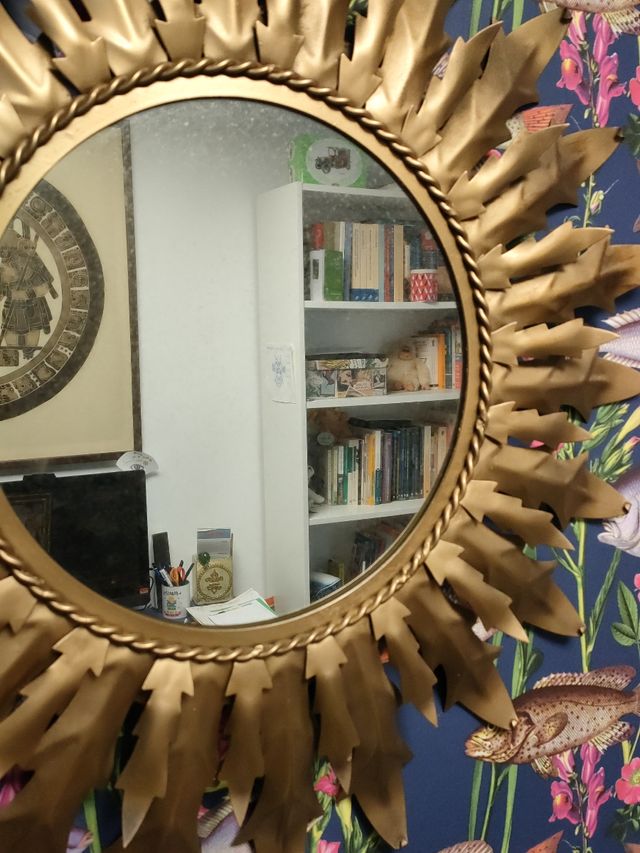 ESPEJO SOL DORADO VINTAGE 65 cm OFERTA
