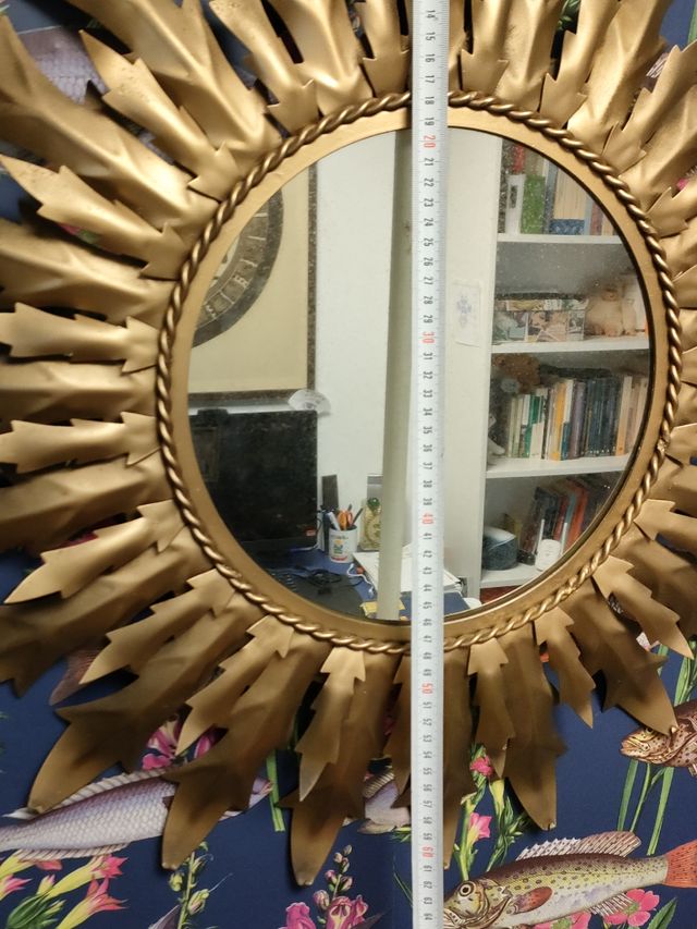 ESPEJO SOL DORADO VINTAGE 65 cm OFERTA