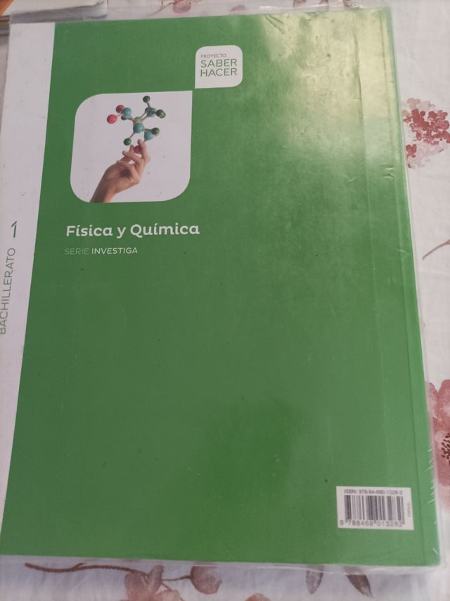 LIBRO FÍSICA Y QUÍMICA 1°BACHILLERATO SANTILLANA