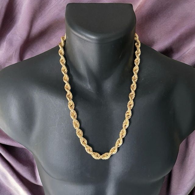 Collar Cordón Salomónico 10.00 mm Oro 18 Kilates