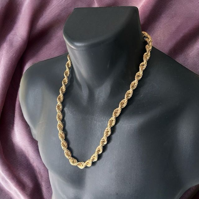 Collar Cordón Salomónico 10.00 mm Oro 18 Kilates