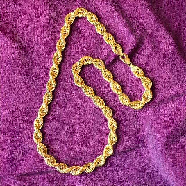 Collar Cordón Salomónico 10.00 mm Oro 18 Kilates