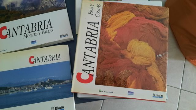 4 libros de CANTABRIA , encuadernados colección