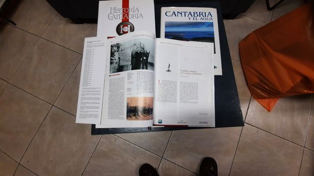 4 libros de CANTABRIA , encuadernados colección