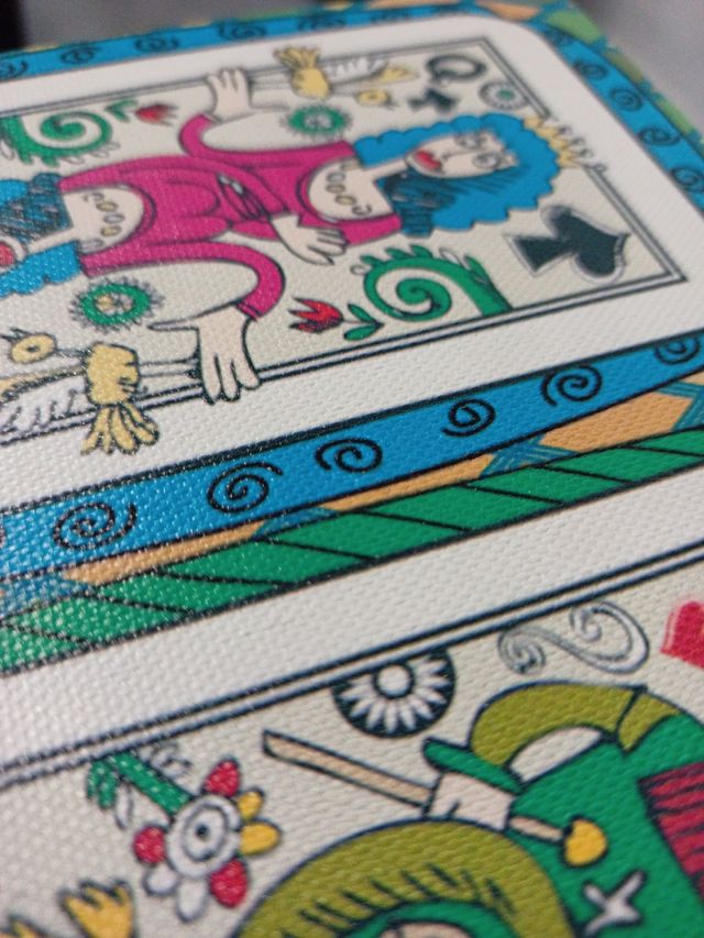 caja con 2 Barajas de poker vintage