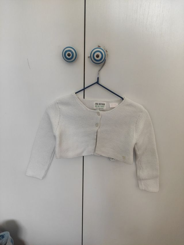 Chaqueta blanca Zara 18-24 meses