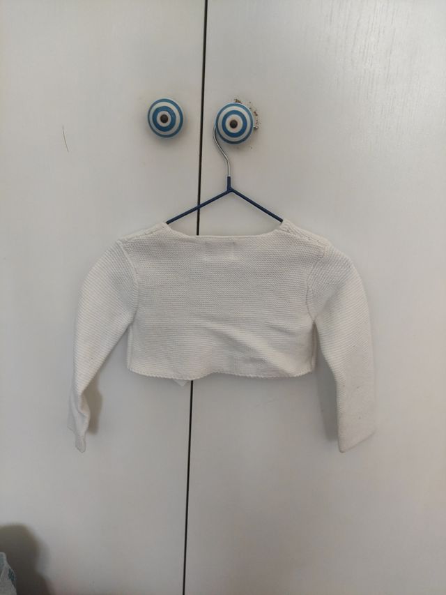 Chaqueta blanca Zara 18-24 meses