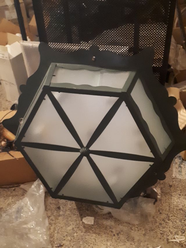 Plafones faroles de hierro grandes