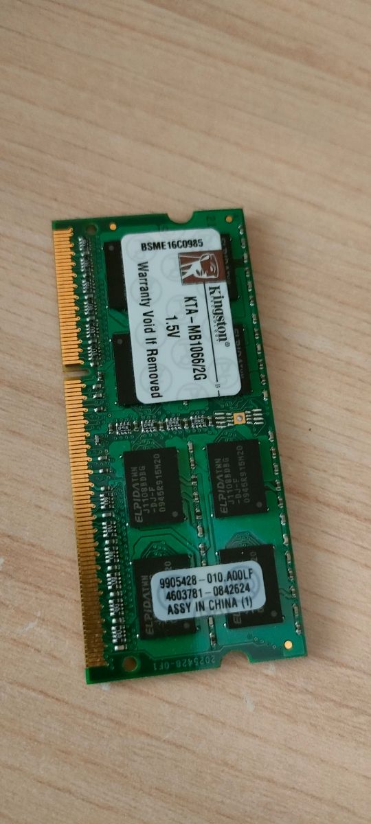 Memoria RAM DDR3 para portátil 2gb