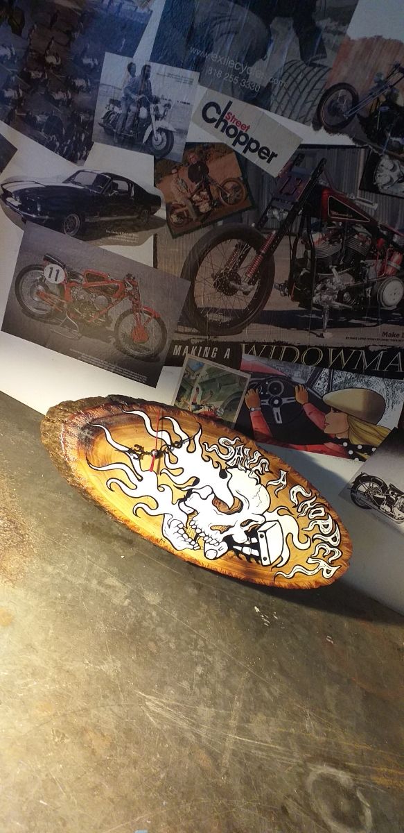 orologio da tavolo chopper style