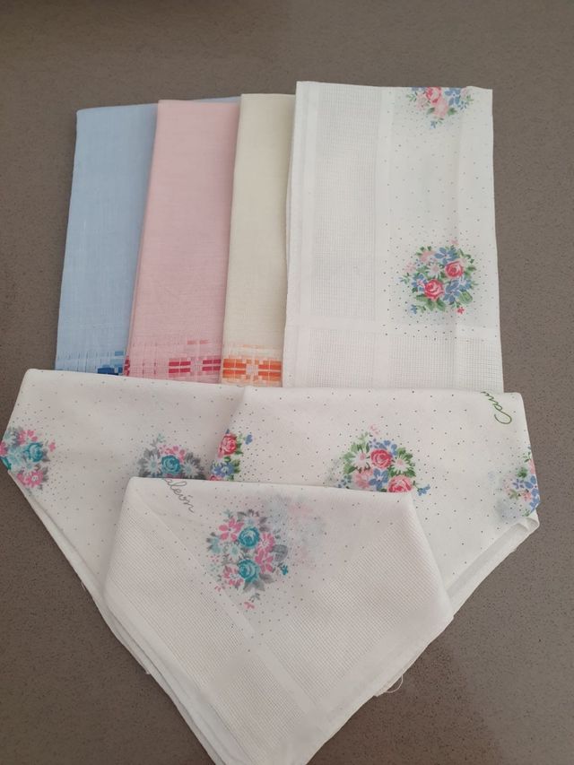 3 conjuntos de lenços de roupas