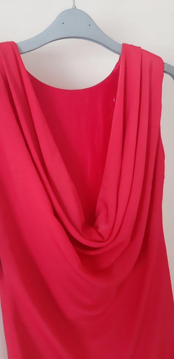 Vestido rosa chicle-Zara T S