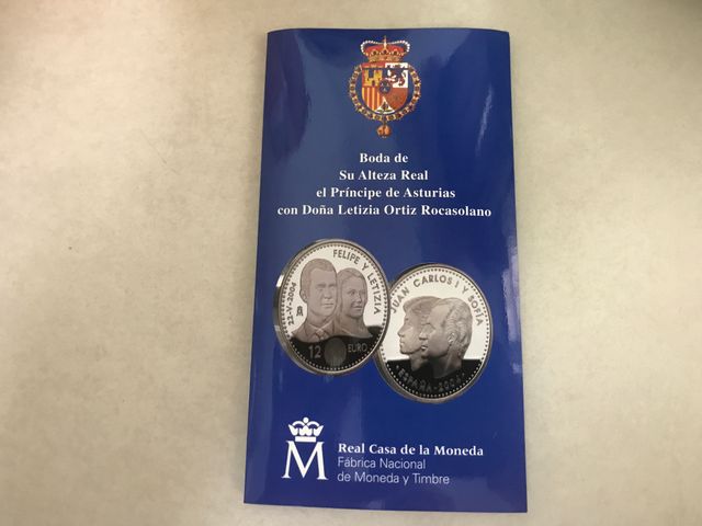 Catera Moneda 12 Euros Boda Felipe Y Letizia