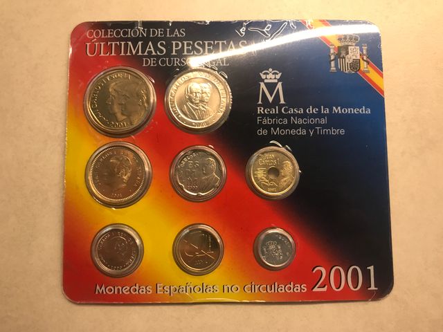Cartera Ultimas Pesetas 2001