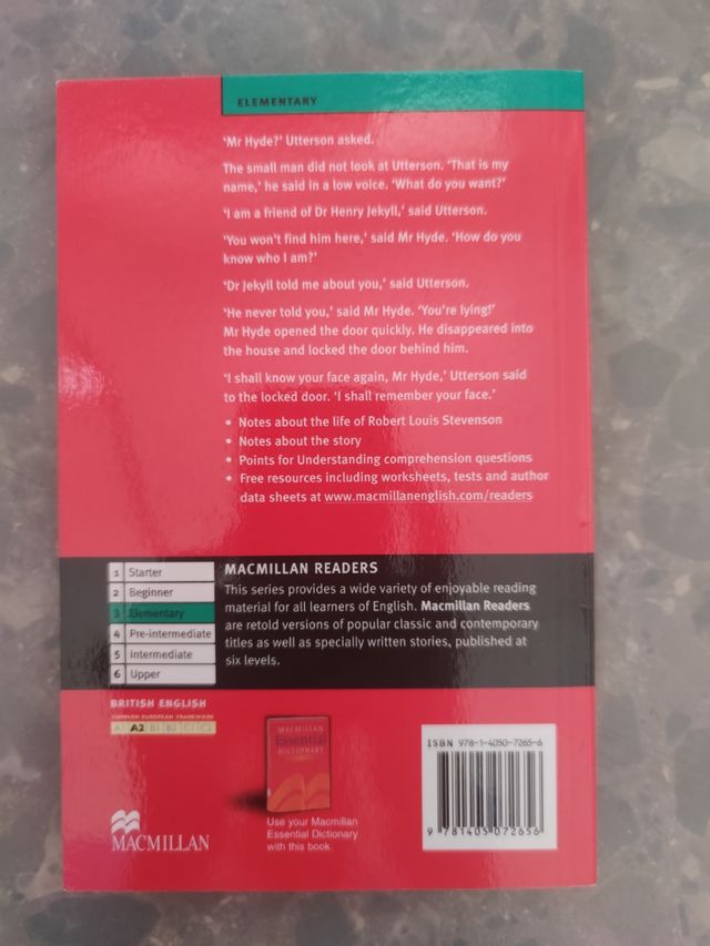 Dr Jekyll and Mr Hide. Robert Louis Stevenson.