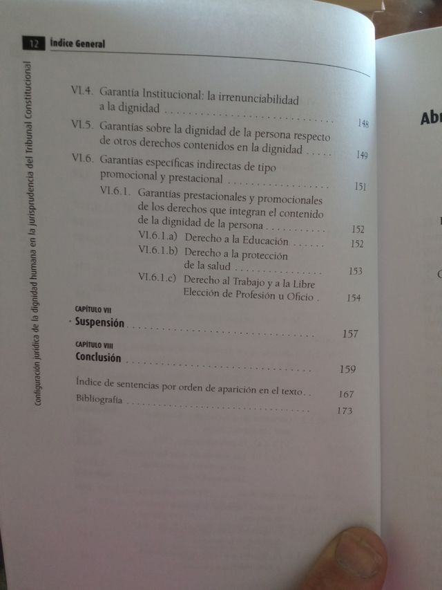 Configuración jurídica de la dignidad humana